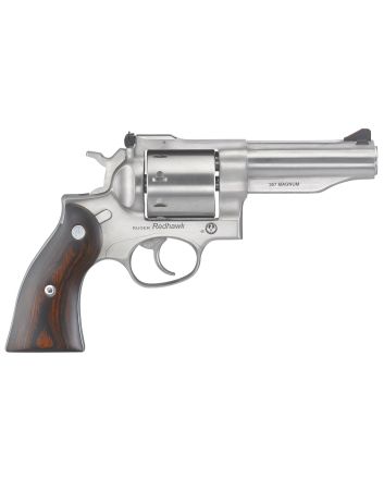 Ruger 5059 Redhawk *MA Compliant 357 Mag4.20" Barrel 8rd Triple-Locking Cylinder, Satin Stainless Steel, Hardwood Grip, Transfer bar Safety