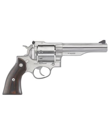 Ruger 5060 Redhawk357 Mag5.50" Barrel 8rd Triple-Locking Cylinder, Satin Stainless Steel, Hardwood Grip, Transfer Bar Safety