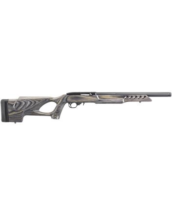 Ruger 21186 10/22 Target 22 LR 10+1 16.13" Threaded Satin Blued Alloy Steel Barrel With Aluminum Alloy Sleeve, Black Laminate Thumbhole Stock, Cross-Bolt Manual Safety