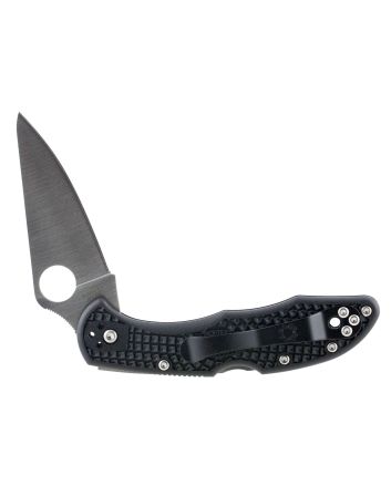 Spyderco C11FPBK Delica Folder 2.875" VG-10 Flat Ground Plain Edge Fiberglass Reinforced Nylon Black