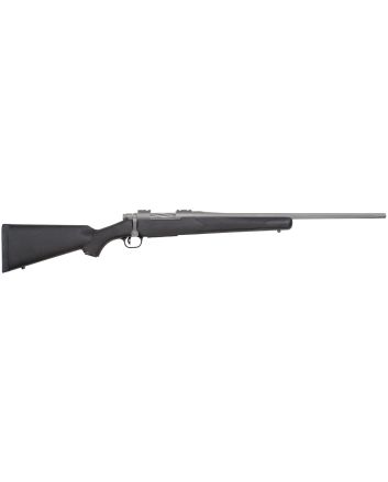Mossberg 28006 Patriot7mm-08 Rem 5+1 22" Stainless Cerakote Fluted Barrel, Stainless Cerakote Receiver Drilled &amp; Tapped, Black Fixed Synthetic Stock, Right Hand