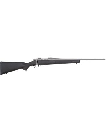 Mossberg 28007 PatriotFull Size 308 Win 5+1 22" Stainless Cerakote Fluted Barrel, Stainless Cerakote Receiver Drilled &amp; Tapped, Black Fixed Synthetic Stock, Right Hand