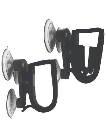 Rugged Gear 10010 Suction Cup Gun Holder Black Metal