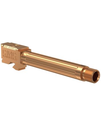 CMC Triggers 75513 Match PrecisionCompatible w/Glock 17 Gen3-4 9mm Luger 4.48" Bronze DLC Stainless Steel Fluted/Match Grade/Threaded Barrel