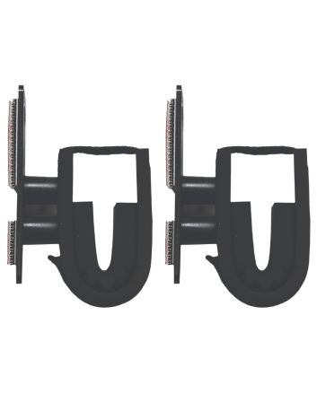 Rugged Gear 10030 Dual Lock Gun Holder Rifle/Shotgun Black Metal