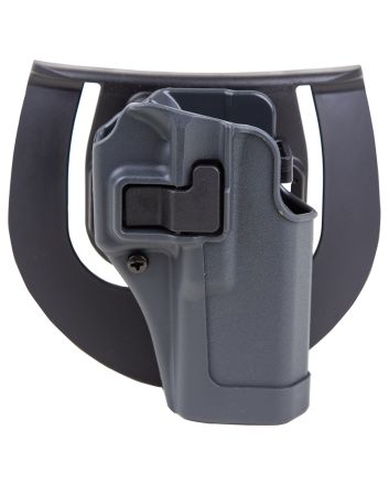 Blackhawk 413500BKR Serpa CQC Sportster OWB Size 00 Gun Metal Gray Polymer Paddle Compatible w/Glock 17/22/31/47 Right Hand