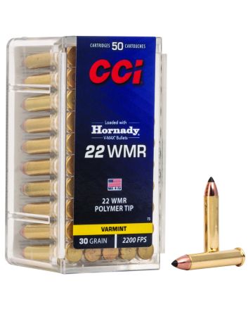CCI 0073 VMAX22WMR 30gr Hornady V-Max 50 Per Box/40 Case