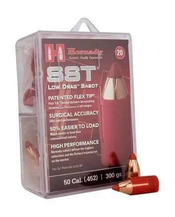 Hornady 67263 SST-ML50Cal Sabot Super Shock Tip 300gr 20 Per Box/10 Case