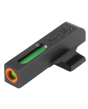 TruGlo TG13BR1PC TFX ProBlack | Green Tritium &amp; Fiber Optic Orange Outline Front Sight
