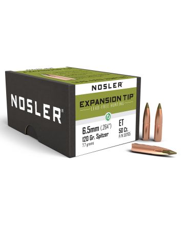 Nosler 59765 E-Tip6.5Creedmoor 120gr Spitzer 50/Box