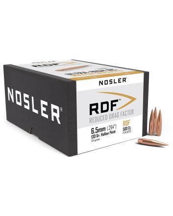 Nosler 54722 RDF Match 6.5Creedmoor 130gr Hollow Point Boat Tail 500/Box