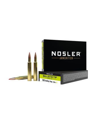 Nosler 43504 Ballistic Tip280Ackley Improved 140gr Spitzer Ballistic Tip 20 Per Box/10 Case