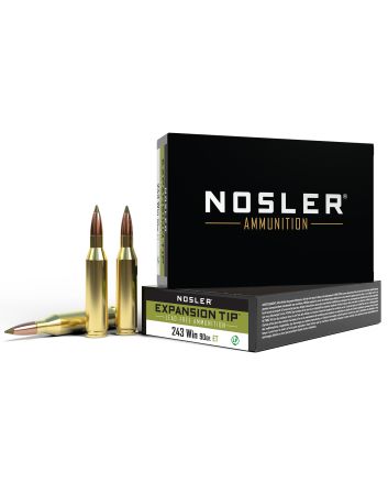 Nosler 40030 E-Tip Lead Free 243Win 90gr E Tip Lead Free 20 Per Box/10 Case