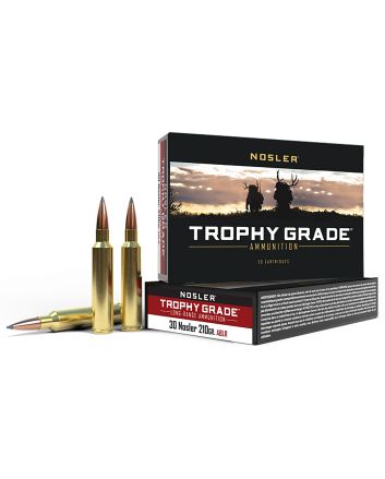 Nosler 60118 Trophy Grade Long-Range 30Nosler 210gr Nosler Spitzer AccuBond Long Range 20 Per Box/10 Case