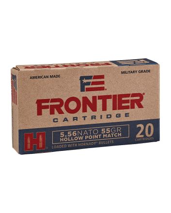 Frontier Cartridge FR240 Centerfire Rifle5.56x45mmNATO 55gr Hollow Point Match 20 Per Box/25 Case