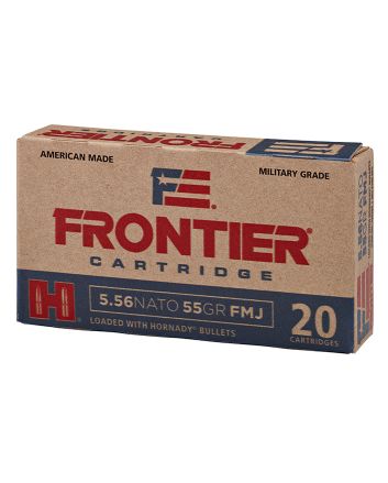 Frontier Cartridge FR260 Military Grade Centerfire Rifle 5.56x45mmNATO 62gr Full Metal Jacket 20 Per Box/25 Case