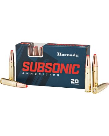 Hornady 80877 Subsonic Rifle 300Blackout 190gr Sub X 20 Per Box/10 Case