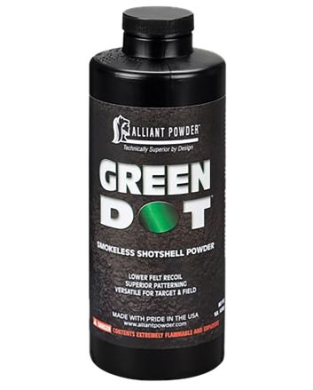 Alliant Powder GREENDOT Shotshell Powder Green Dot Shotgun Multi-Gauge Gauge 1 lb