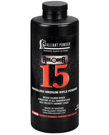 Alliant Powder RELODER15 Rifle Powder Reloder 15 Rifle Multi-Caliber Medium Rifle 1 lb