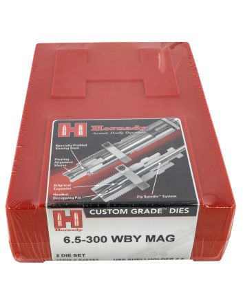 Hornady 546283 Custom Grade Series IV 2 Die Set for 6.5 300 Wthby Mag Includes Sizing Seater