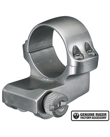 Ruger 90288 4KO Offset Scope RingSilver 1" Medium