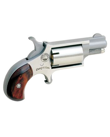 North American Arms 22LRCB CompanionSAO 22 Cal #11 Percussion 1.13" 5 rd Stainless Steel Rosewood Birdshead Grip
