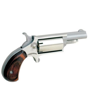 North American Arms 22MCB CompanionSAO 22 Cal #11 Percussion 1.63" 5 rd Stainless Steel Rosewood Birdshead Grip