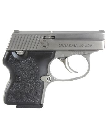 North American Arms 32GUARDIAN GuardianDAO 32 ACP Caliber with 2.19" Barrel, 6+1 Capacity, Overall Stainless Steel Finish, Serrated Slide &amp; Black Rubber Grip