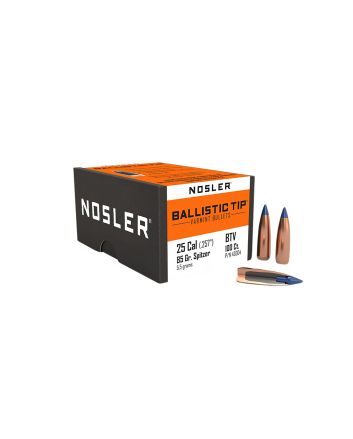Nosler 43004 Ballistic Tip25Cal 85gr Spitzer Point 100/Box