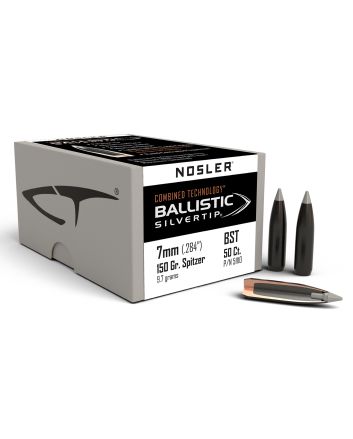 Nosler 51110 Ballistic Silvertip7mm 150gr Spitzer Point 50/Box