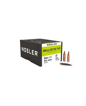 Nosler 24090 Ballistic Tip6mm 90gr Ballistic Tip Hunting 50/Box