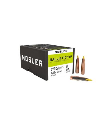 Nosler 27150 Ballistic Tip270Caliber 150gr Spitzer 50/Box