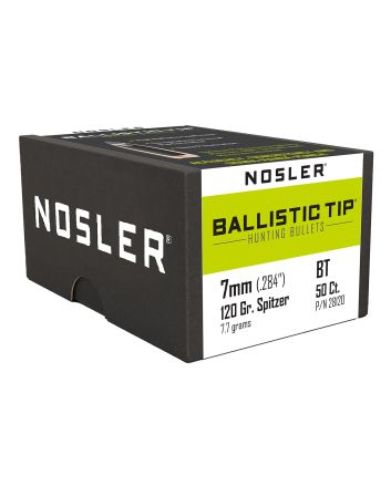 Nosler 28120 Ballistic Tip7mm 120gr Spitzer 50/Box