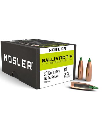 Nosler 30150 Ballistic Tip30Cal 150gr Spitzer 50/Box
