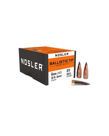 Nosler 24055 Ballistic Tip6mm 55gr Spitzer 100/Box