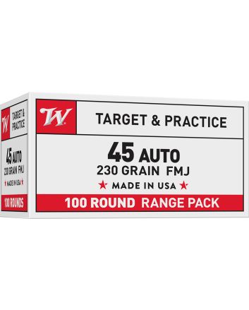 Winchester Ammo USA45AVP USA Value Pack 45ACP 230gr Full Metal Jacket 100 Per Box/5 Case