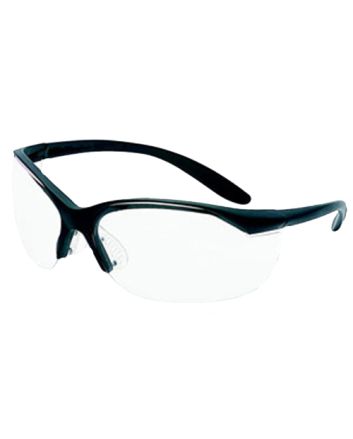 Howard Leight R01535 Uvex Vapor II Shooting Glasses Adult Clear Lens Anti-Fog Polycarbonate Black Frame