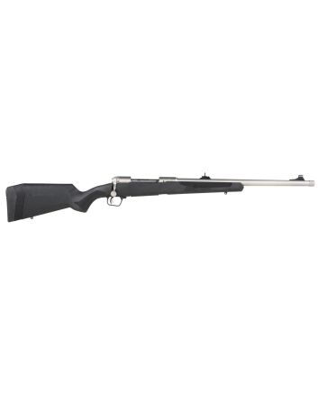 Savage Arms 57044 110 Brush Hunter Full Size 375 Ruger 3+1 20" Matte Threaded Barrel, Matte Drilled &amp; Tapped Stainless Steel Receiver, Fixed Matte Black Synthetic Stock, Right Hand
