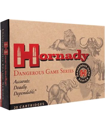 Hornady 82322 Dangerous Game375H&amp;HMag 300gr Dangerous Game Solid 20 Per Box/6 Case