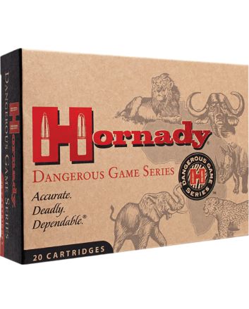 Hornady 8239 Dangerous Game404Jeffery 400gr Dangerous Game Solid 20 Per Box/6 Case