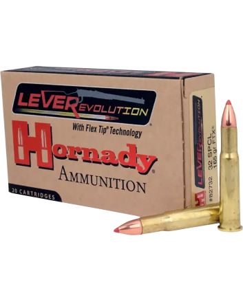 Hornady 82732 LEVERevolution32WinSpecial 165gr Flex Tip eXpanding 20 Per Box/10 Case