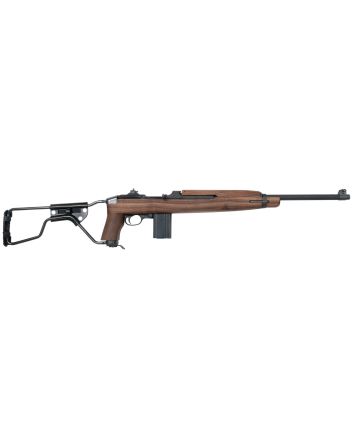 Auto-Ordnance AOM150 M1 Carbine Paratrooper 30 Carbine18" Barrel 15+1, Black Parkerized Metal Finish, Black Folding Stock, Wood Grip, Crossbolt Safety