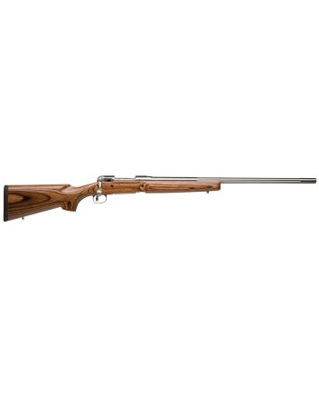 Savage Arms 18468 12 Varminter Low Profile 22-250 Rem 4+1 Cap 26" 1:9" Matte Stainless Rec/Barrel Satin Brown Stock Right Hand (Full Size) with Detachable Box Magazine
