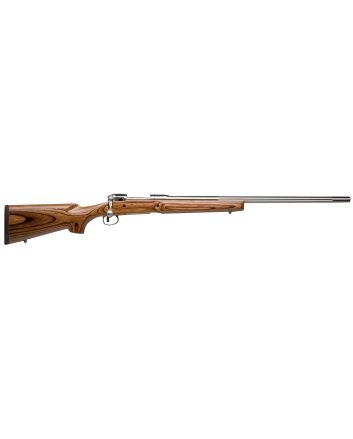 Savage Arms 18470 12 Varminter Low Profile 308 Win 4+1 Cap 26" 1:10" Matte Stainless Rec/Barrel Satin Brown Stock Right Hand (Full Size) with Detachable Box Magazine
