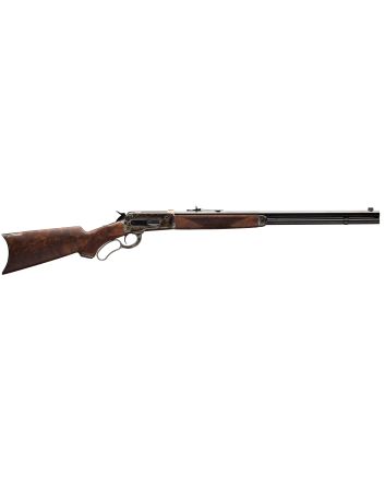 Winchester Guns 534227142 Model 1886 Deluxe 45-70 Gov 8+1 Cap 24" Brushed Polished Blued Barrel Color Case Hardened Rec Satin Walnut Fixed Pistol Grip Stock Right Hand (Full Size)