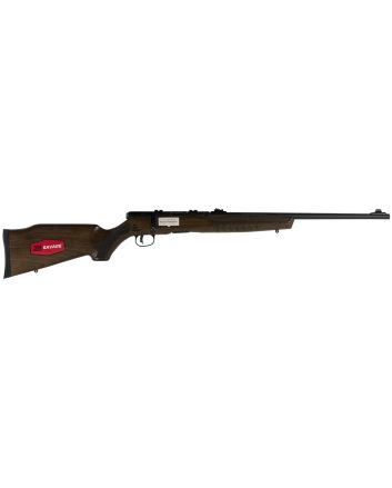 Savage Arms 70810 B Series G Full Size 17 HMR 10+1 21" Matte Black Sporter Barrel, Matte Black Drilled &amp; Tapped Carbon Steel Receiver, Satin Hardwood Fixed Stock, Right Hand