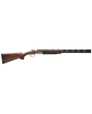 Stevens 22593 555 E 20 Gauge 3" 26" Over/Under Vent Rib Barrel, Silver Engraved Receiver, Oiled Turkish Walnut, Includes Five Chokes, Ambidextrous Hand