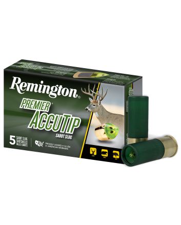 Remington Ammunition 20727 Premier AccuTip12 Gauge 2.75" Sabot Slug Shot 5 Per Box/ 20 Cs