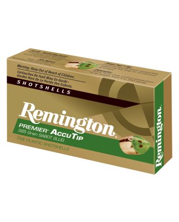 Remington Ammunition 20731 Premier AccuTip12 Gauge 3" Sabot Slug Shot 5 Per Box/ 20 Cs