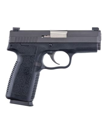 Kahr Arms KP4544N P *CA Compliant 45 ACP Caliber with 3.40" Barrel, 6+1 or 7+1 Capacity, Black Finish Frame, Serrated Matte Black Stainless Steel Slide, Textured Polymer Grip &amp; TruGlo Night Sights